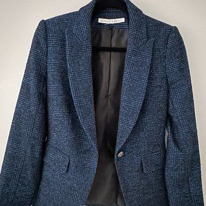 Veronica Beard Blue Tweed Blazer (6)